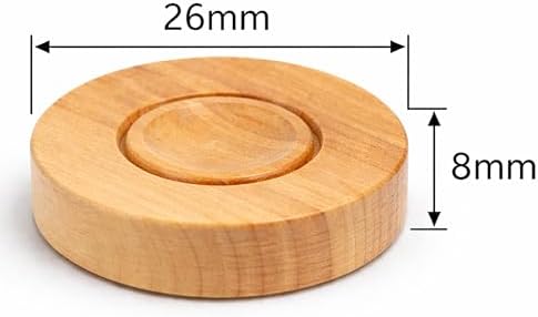 Star Ahşap Tavla Pulları 26x8mm –%100 Doğal Ahşap, 30 Adet (15 Krem & 15 Siyah), Pürüzsüz Yüzey, Dayanıklı Tavla Taşı Seti