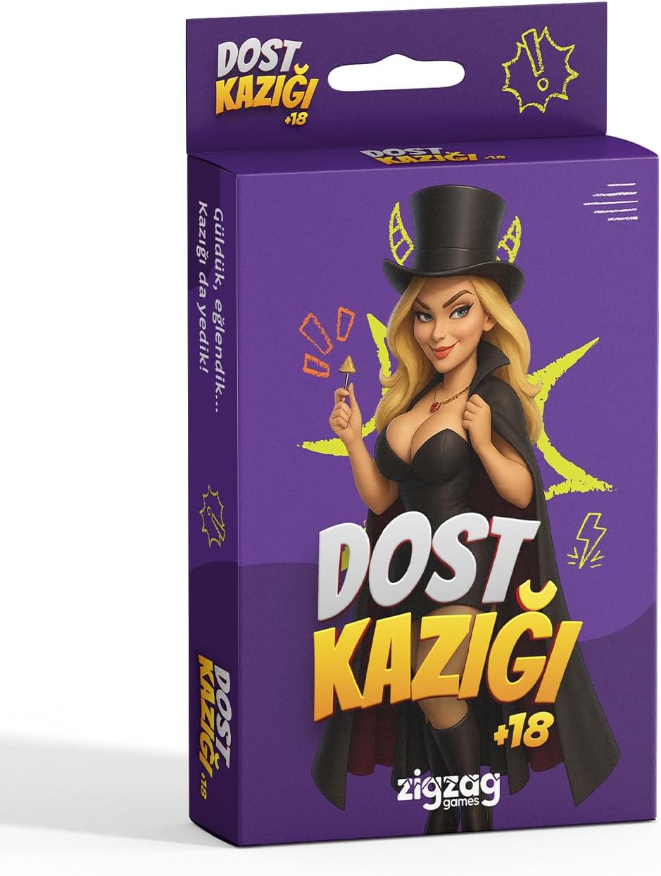 Zigzag Games Dost Kazığı, +18 Yetişkin Parti Kartları, Arkadaşlık Sınavı Masa Oyunu