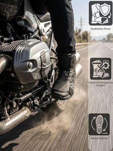 Alternative view of Beylini Kauçuk Vites Pedi Vites Değiştirme Pedi Motosiklet Ayakkabı Bot Koruyucu Koruma Pedi Siyah Renk