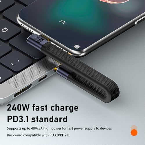 USB4 FPC Esnek Tip-C Kablo - 240W PD3.1 Hızlı Şarj, 40Gbps Veri Aktarımı, 8K@60Hz Görüntü Desteği - 15 CM KBY