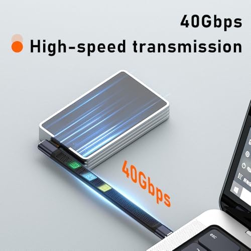 Alternative view of USB4 FPC Esnek Tip-C Kablo - 240W PD3.1 Hızlı Şarj, 40Gbps Veri Aktarımı, 8K@60Hz Görüntü Desteği - 15 CM KBY