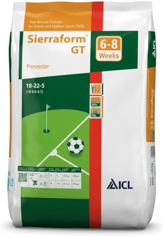 Alternative view of Sierraform GT Preseeder 18-22-5 6-8 Hafta Etkili Yavaş Salınımlı Çim Gübresi, Tohum Ekimi ve Rulo Çim İçin, 20 KG