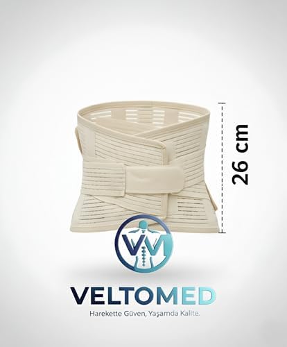 Alternative view of Veltomed BEJ Çelik Balenli Lumbostad 26CM Korse, Ortopedik Korse, Bel Korsesi, Skolyoz, Lomber Disk, Fıtık, Kireçlenme, Karın Destek STANDART beden