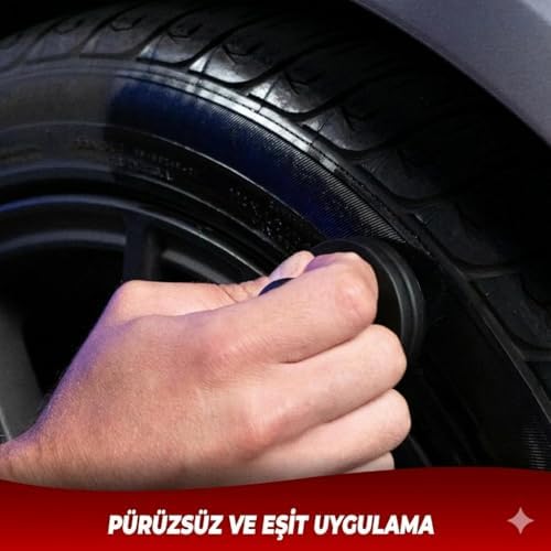 Alternative view of SOGUD Araba Lastik Parlatıcı Aplikatör Fırçası – Ergonomik Tutma Saplı, Lastik Parlatma Süngeri, Araç Lastik Bakım Aparatı, Eşit Dağıtım, İz Bırakmaz, Profesyonel Temizlik