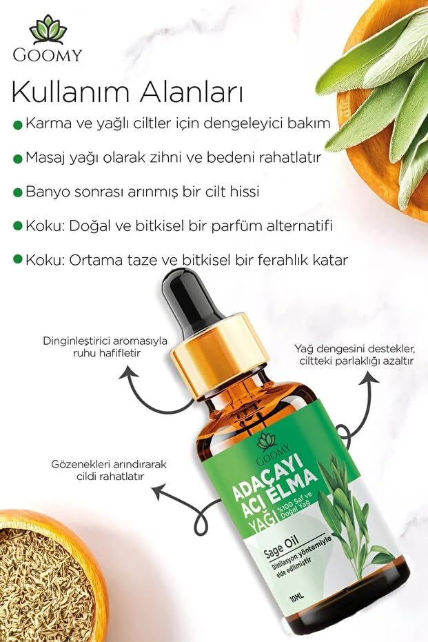 Gommy Çay Ağacı Yağı%100 Doğal Bitkisel Uçucu Yağ Çay Ağacı Oil 10ml