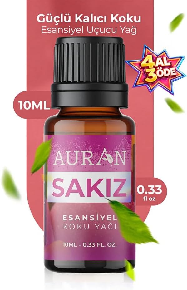Alternative view of AURAN Sakız Saf Esansiyel Uçucu Yağ Buhurdanlık Yağı Difüzör Esansı Aromaterapi Ortam Koku Yağı 10ml