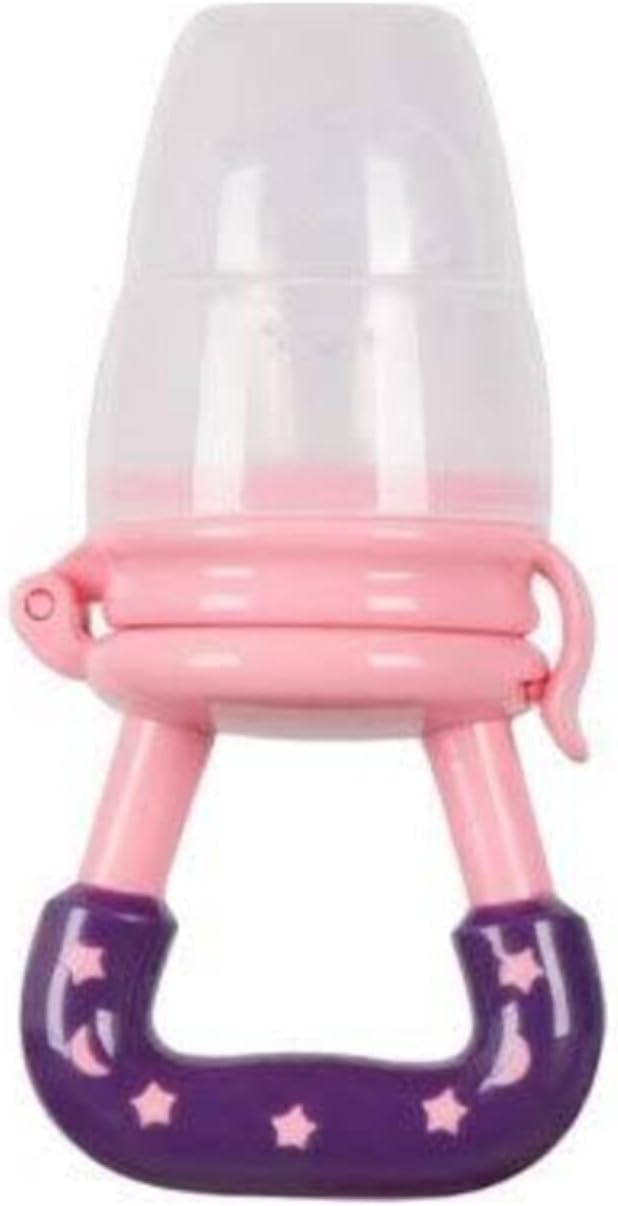 Sevi Bebe Meyve Emziği, Silikon Diş Kaşıyıcı, Pembe-Mor