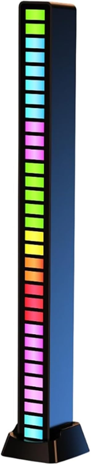 Alternative view of RGB Ses Kontrollü LED Işık Çubuğu D08 Model DC 5V 1A USB Girişli Çoklu Renk Modlu Gürültü Filtreli Ortam Aydınlatma Işığı Müzik Senkronize Işık Barı | D08-RGB