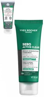Yves Rocher Sebo Clear Kömür Maske, Karma ve Yağlı Ciltler İçin, 75 ml
