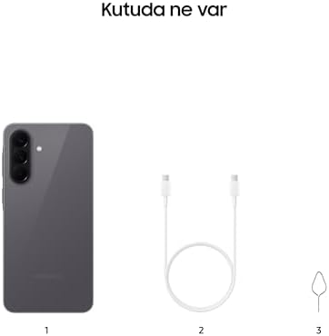 Alternative view of Galaxy A57 5G Akıllı Telefon, 256GB Hafıza, 8GB RAM, Gri, 6 Nesil OS Güncellemesi, Geniş Ekran, Üçlü Kamera (Türkiye Garantili)