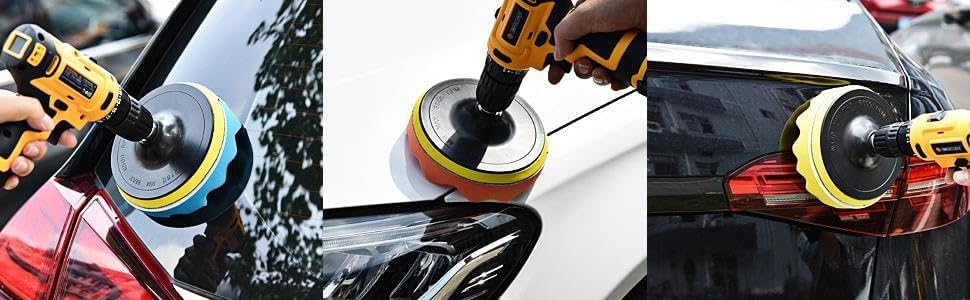 Pasta Cila Polisaj Parlatma Pedi Seti 115 mm 11 Parça Oto Parlatıcı Pedleri Otomotiv Parlatma