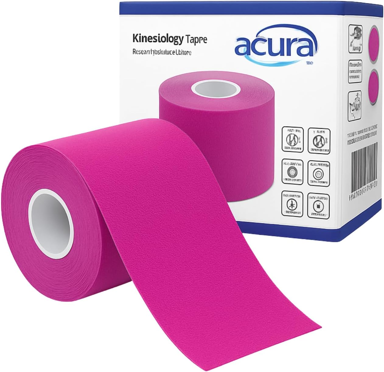 Alternative view of Acura Ac-150 Yüz ve Vücut Uyumlu Hipoalerjenik Kinesyo Tape Ağrı Bandı Ortopedik Destek 5m x 5cm