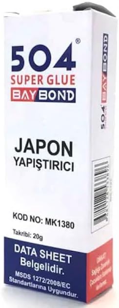 Alternative view of Baybond 504 Yapıştırıcısı 20g - Ekstra Güçlü Hızlı Yapıştırıcı Süper Glue - Plastik, Metal, Ahşap, Deri, Seramik ve Cam İçin Çok Amaçlı Yapıştırıcı - Ev, Ofis, Hobi ve Endüstriyel Tamirat İçin