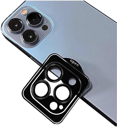 Alternative view of 15 Pro/ 15 Pro Max İle Uyumlu Orjinal Safir Kamera Lens Koruyucu Kolay Kurulum Aparatlı 9H Sertliğinde Safir Kamera Koruyucu (Siyah)