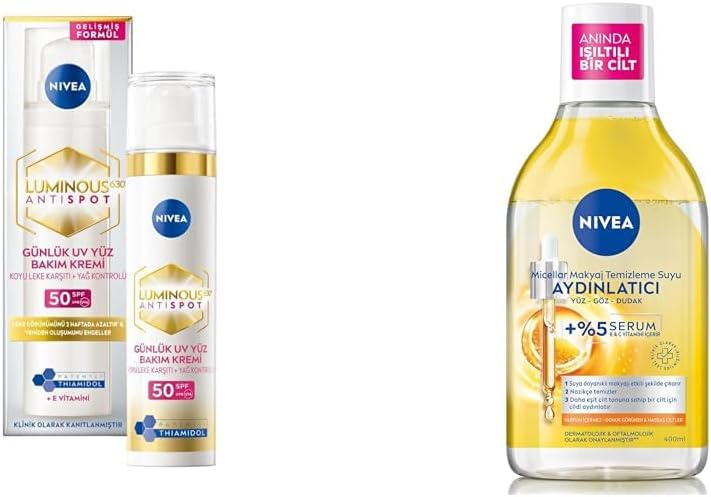 Alternative view of Spf50 Luminous630 Thiamidol Leke Karşıtı Güneş Koruyucu 40ml Ve Micellar Makyaj Temizleme Suyu 400ml