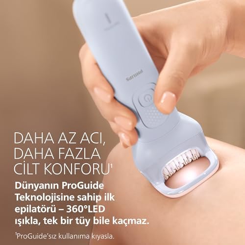 Alternative view of Epilatör Serisi 8000, Kablosuz, Islak ve Kuru Kullanım, ProGuide, LED Işık, 60 Dakika Pil Ömrü, BRE708/05