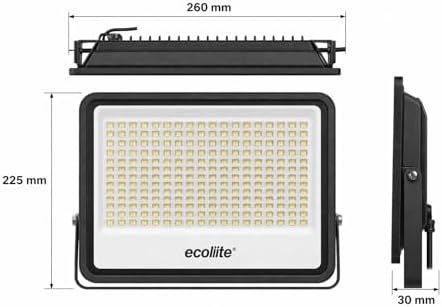 100W LED Projektör 8000 Lümen IP66 Su Geçirmez Dış Mekan Floodlight Bahçe Duvar Otopark Aydınlatma 220 Volt (Sarı Işık 3000K)