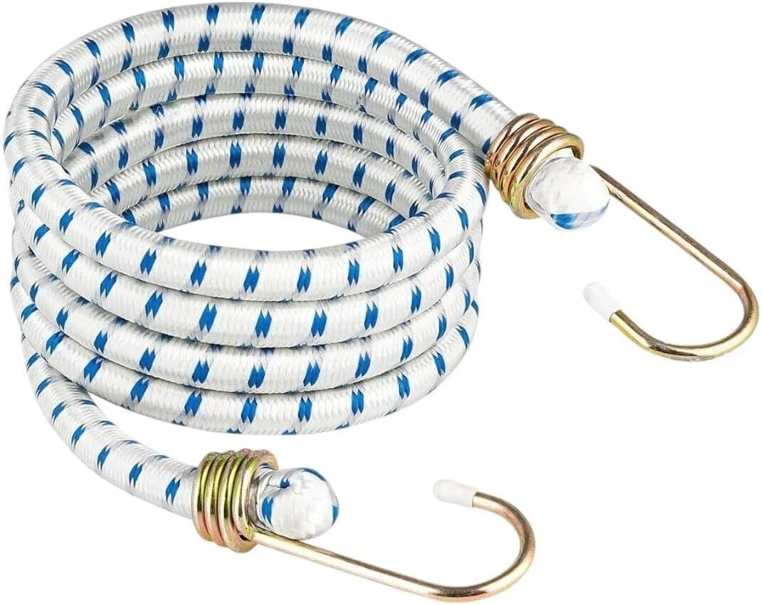Çelik Uçlu Kancalı Bagaj Gergi Lastiği (80 cm) - Ultra Esnek Araç Bagaj Düzenleyici ve Çeki Lastiği