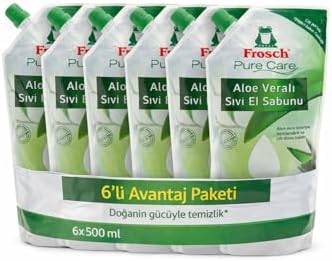 Alternative view of Frosch Aloe vera Sıvı El Sabunu 500 ml x6 Avantaj Paketi – Nemlendirici Hassas Cilt Bakımı
