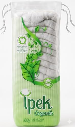 Alternative view of İpek Organik Organik Pamuk, Beyaz, 100g, Tek Kullanımlık, Doğal Pamuk İçerikli