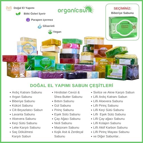 Alternative view of Doğal Biberiye Sabunu 140 Gr x 2 Adet - Saç Dökülmesine Karşı | Yüz Vücut ve Saç İçin Kullanıma Uygun