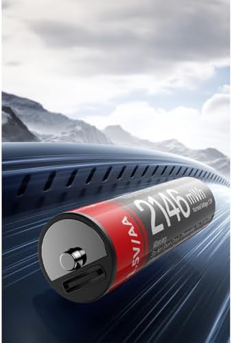 YP88 4 Adet Şarj Edilebilir Yüksek Verimli 1430 mAh 1.5V AA Pil - Siyah