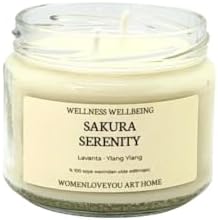 Sakura Serenity Lavanta & Ylang Ylang Aromalı%100 Doğal Soya Mumu