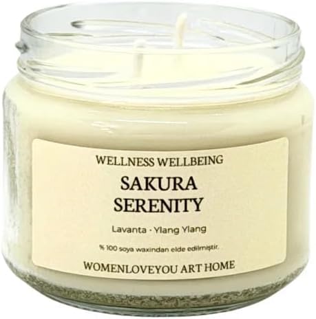 Alternative view of Sakura Serenity Lavanta & Ylang Ylang Aromalı%100 Doğal Soya Mumu