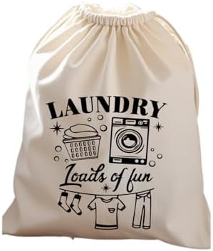 , Sade Tasarım Wash Desenli Ham Bez Kumaş Çok Amaçlı Kirli Çamaşır Torbası 40x50 (1 Adet) (MODEL 3)