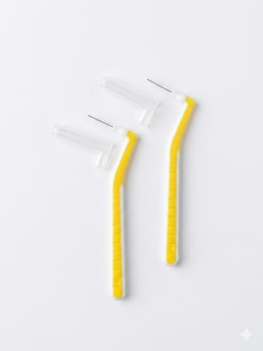 Saplı Arayüz Fırçası 20+2 Adet 0.8 mm Sarı Renk Diş Arası Fırçası