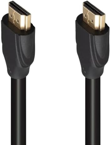 Uçlu HDMI Kablo, Siyah, 1.5 Metre, 4K Ultra HD ve 1080p Full HD Destekli, TV, Projektör ve Oyun Konsolu ile Uyumlu