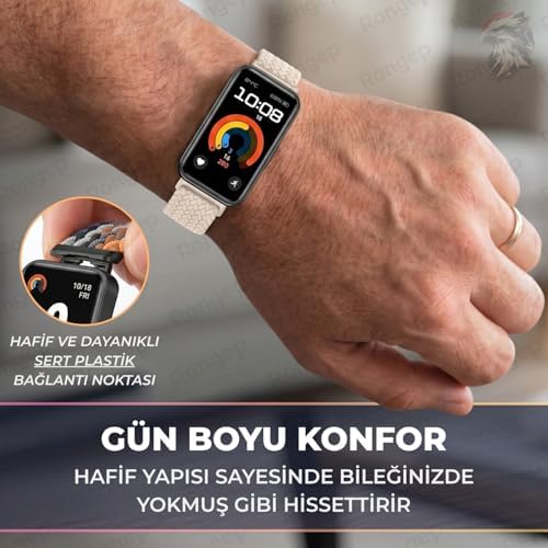 Band 10-9-8 ile Uyumlu Örgü Loop Kordon Manyetik Tokalı Yumuşak ve Konforlu Band 8 Kordon Terletmeyen Nefes Alabilir Yapılı Elastik Kumaşlı Band 10 Kordonu
