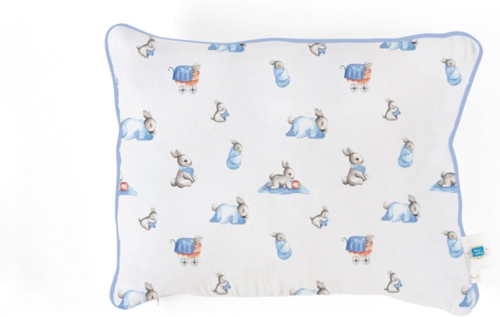 DEUX LAPINS%100 Pamuk Müslin Bebek Yastığı, 35x45 cm Bebe Lapin