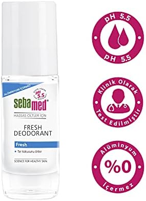 Ter Kokusu Önleyici 48 saat etkili Hassas Ciltler için Kadın Erkek Roll-On Deodorant Fresh 50ml (2 paketi)