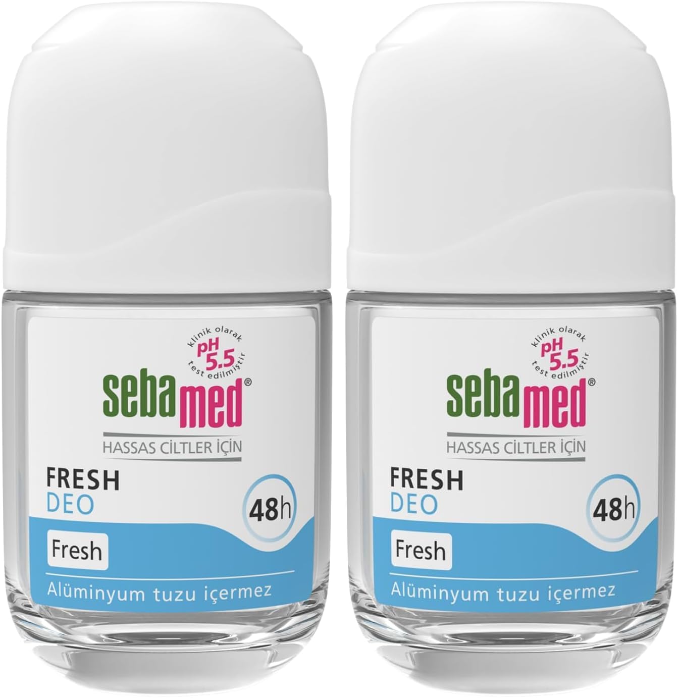 Alternative view of Ter Kokusu Önleyici 48 saat etkili Hassas Ciltler için Kadın Erkek Roll-On Deodorant Fresh 50ml (2 paketi)