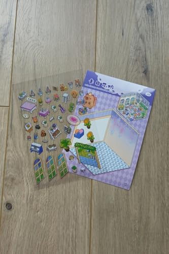 Kolbi 8 Parça Sevimli 3D İzometrik Kafe Market Kütüphane Parti