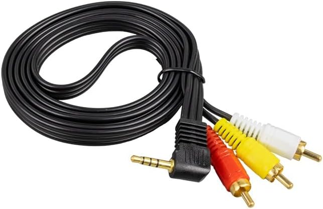 Alternative view of 1708 UYDU ALICISI AV KABLO 3.5 MM STEREO L ERKEK / 3 RCA SİYAH KABLO 1.2 METRE UZUN JACK