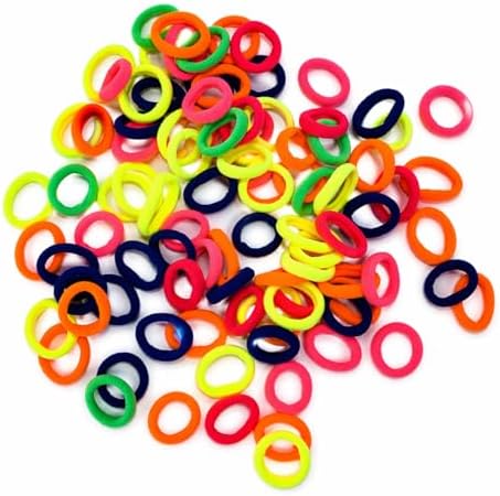 100 Adet Neon Renkli Saç Tokası + 20 Adet Büyük Boy Lastik Toka Seti – Esnek, Dayanıklı, İz Yapmaz, Çocuk ve Yetişkin Kullanımına Uygun, Günlük ve Spor İçin İdeal