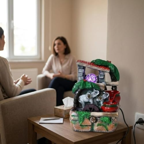 Alternative view of Zen Serisi Dekoratif Masaüstü Şelale: Rahatlatıcı Doğal Su Sesi, Modern Minimalist Tasarım ve Dingin Atmosfer – Ev ve Ofis İçin Estetik Su Aksesuarı