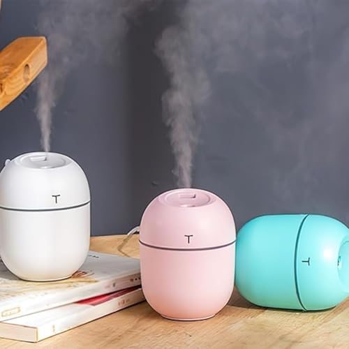 Işıklı Ultrasonik Hava Nemlendirici ve Aromaterapi Difüzörü, Kuru Havayı Azaltan LED Işıklı Oda Nemlendirici, Sessiz Buhar Makinesi Ev Ofis Kullanımı