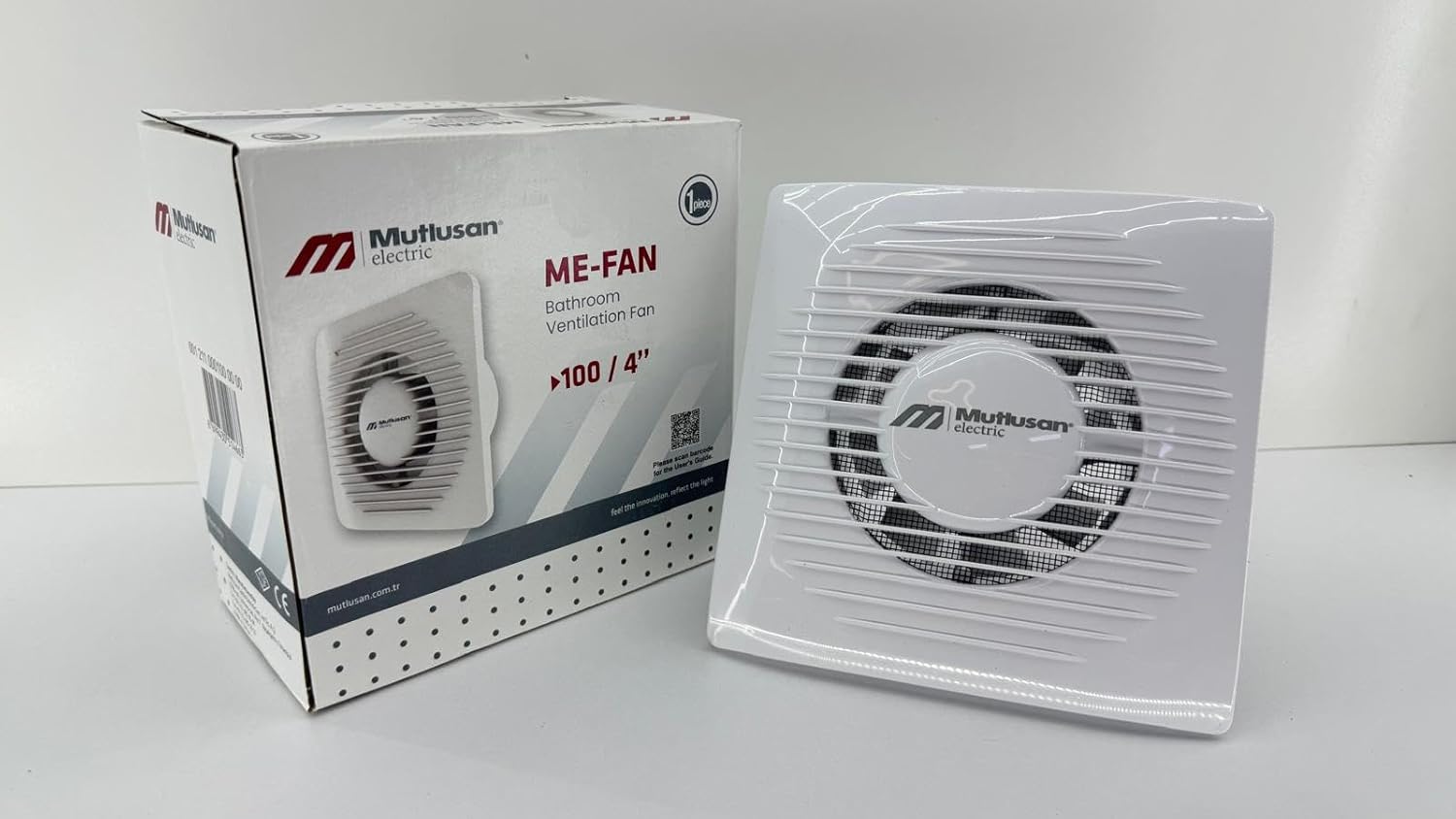 ME-FAN Banyo Aspiratörü 100 mm (4”) – Sessiz Çalışma, Güçlü Havalandırma