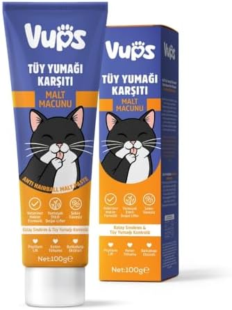 Sindirim Düzenleyici, Tüy Yumağı ve Kusma Önleyici Multivitamin Kedi Malt Macunu 100g