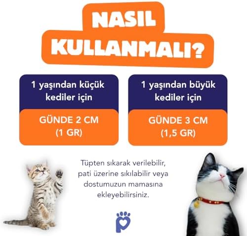 Bağışıklık Destekleyici, Tüy Yumağı ve Kusma Önleyici Multivitamin Kedi Malt Macunu 100g