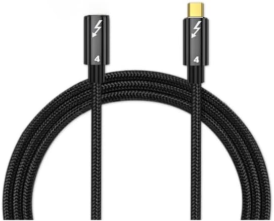 Alternative view of 80cm Thunderbolt 4 Uzatma Kablosu – 40Gbps Veri Transferi, 8K@60Hz Video, 100W PD Hızlı Şarj, Örgülü Naylon, Tip C Dişi - Erkek Uzatıcı XCU