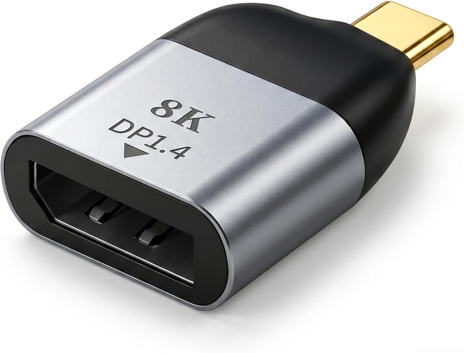 Type-C to DisplayPort 1.4 Çevirici Mini Adaptör - 8K'ya Kadar Destek - USB-C'den DP Görüntü Dönüştürücü - Alüminyum Gövde - Laptop Tablet Telefon Uyumlu - Tak Çalıştır