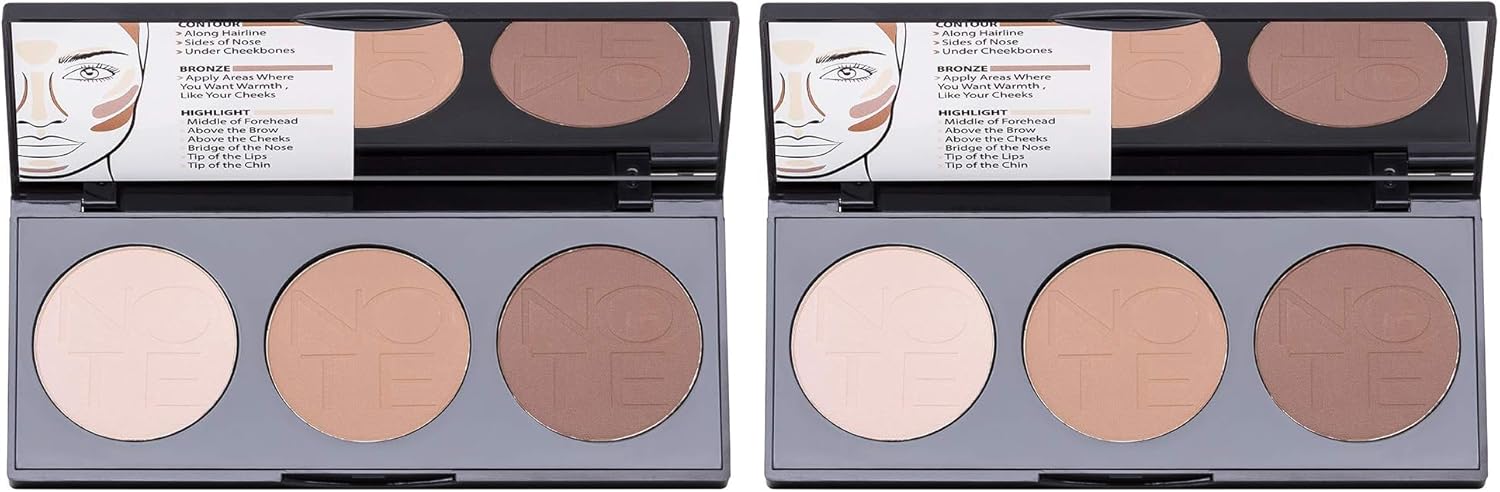 Cosmetics Perfecting Pudramsı Kontür Paleti 02 Medium To Dark (2 paketi)