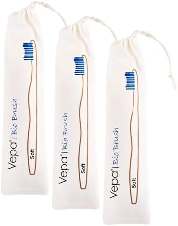 Vepa Bio Ahşap Diş Fırçası Bez Ambalaj (3 paketi)