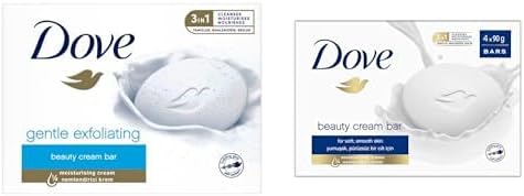 Dove Seti | Beauty Cream Bar Gentle Exfoliating 90 g x1 + Beauty Cream Bar Original 4x90 g x2