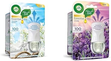 Air Wick Seti | Cihaz + Yedek Şişe Temizliğin Esintisi x1 + Cihaz + Yedek Şişe Lavanta x1