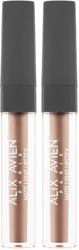 Alternative view of Alix Avien Uzun Süre Kalıcı Kadifemsi Kuruma Yapmayan Mat Likit Ruj Lipstick 507 Dark Dusty Pink (2 paketi)